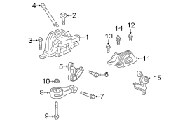 Image of Automatic Transmission Mount Bracket image for your 2011 GMC Sierra 2500 HD 6.0L Vortec V8 FLEX A/T 4WD SLT Crew Cab Pickup 