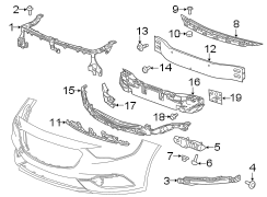 FRONT BUMPER & GRILLE. BUMPER & COMPONENTS.