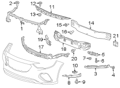 FRONT BUMPER & GRILLE. BUMPER & COMPONENTS.