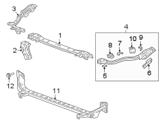 Image of Radiator Support Tie Bar Bracket (Upper) image for your 2021 Chevrolet Traverse    