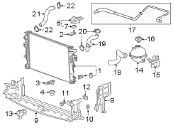 Image of Radiator Support Baffle (Front) image for your 2013 Buick Enclave    