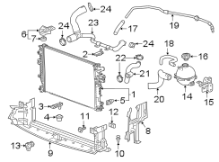 Image of Radiator Support Baffle (Front) image for your 2021 Chevrolet Camaro LT Coupe 2.0L Ecotec A/T 