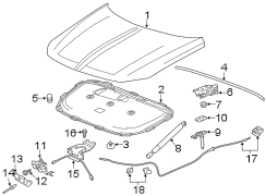 Image of Hood Latch image for your Cadillac Escalade EXT  