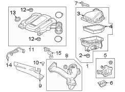 Image of Engine Air Intake Hose (Front, Rear) image for your 2018 Chevrolet Spark   