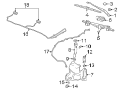 Windshield Wiper Arm (Front)