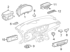 Image of Cluster Assembly - INSTANT. Instrument Cluster. image