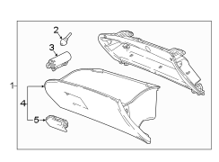 Image of Glove Box Assembly image for your 2001 Buick Century   