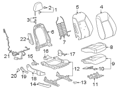 SEATS & TRACKS. PASSENGER SEAT COMPONENTS.