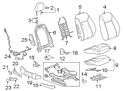 SEATS & TRACKS. PASSENGER SEAT COMPONENTS.