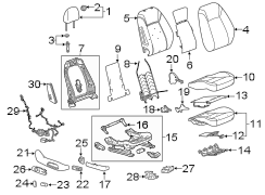 SEATS & TRACKS. PASSENGER SEAT COMPONENTS.