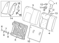 SEATS & TRACKS. REAR SEAT COMPONENTS.