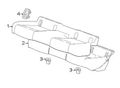 SEATS & TRACKS. REAR SEAT COMPONENTS.