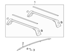 Image of Roof Luggage Carrier Side Rail image for your 2013 Buick Encore   