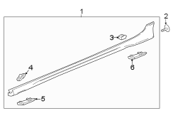 Image of Rocker Panel Molding Cap (Rear) image