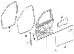 Image of Door Seal (Front, Upper, Lower) image for your 2019 Buick Enclave    