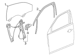 Image of Window Regulator (Front) image for your Chevrolet Spark  