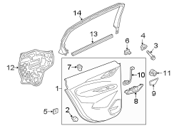 Door Interior Trim Panel (Rear)