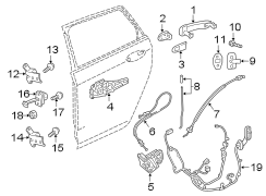 Door Wiring Harness (Rear)