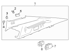 Interior Quarter Panel Trim Panel (Upper, Lower)