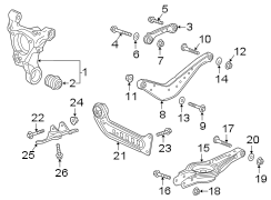 REAR SUSPENSION. SUSPENSION COMPONENTS.