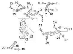 REAR SUSPENSION. SUSPENSION COMPONENTS.