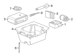 REAR BODY & FLOOR. INFLATOR COMPONENTS.