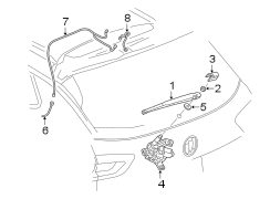 LIFT GATE. WIPER & WASHER COMPONENTS.