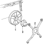 Fan blade bracket. Motor. Mount bracket. 