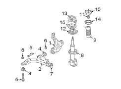 FRONT SUSPENSION. SUSPENSION COMPONENTS.