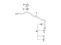 FRONT SUSPENSION. STABILIZER BAR & COMPONENTS.