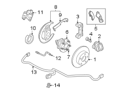 REAR SUSPENSION. BRAKE COMPONENTS.