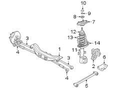 REAR SUSPENSION. SUSPENSION COMPONENTS.