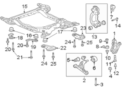 FRONT SUSPENSION. SUSPENSION COMPONENTS.