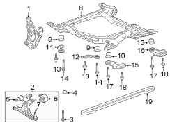 FRONT SUSPENSION. SUSPENSION COMPONENTS.