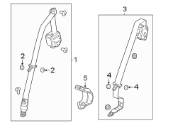 RESTRAINT SYSTEMS. REAR SEAT BELTS.