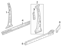 PILLARS. ROCKER & FLOOR. CENTER PILLAR & ROCKER.