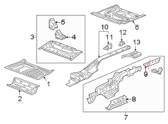 REAR BODY & FLOOR. FLOOR & RAILS.