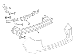 REAR BUMPER. BUMPER & COMPONENTS.