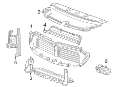 Image of Radiator Support Baffle (Upper) image for your 2009 Buick Enclave    