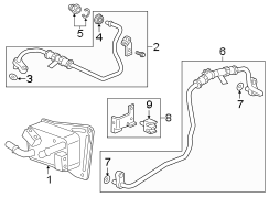 Image of Automatic Transmission Oil Cooler Hose Assembly image for your 2021 GMC Sierra 2500 HD 6.6L Duramax V8 DIESEL A/T 4WD SLT Crew Cab Pickup 