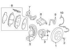 Front suspension. Brake components.