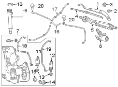 Washer Fluid Reservoir Filler Pipe