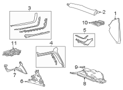 Instrument panel components.