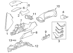 Instrument panel components.