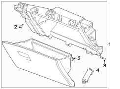 Instrument panel. Glove box.