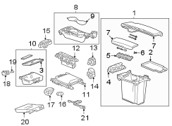 Image of Console Trim Panel (Front, Upper) image for your 2018 Chevrolet Spark   