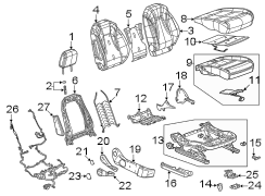 Seats & tracks. Passenger seat components.