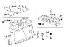 Interior Quarter Panel Trim Panel