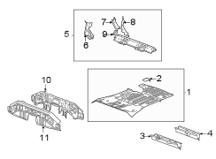 Rear body & floor. Floor & rails.