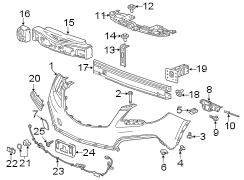 FRONT BUMPER. BUMPER & COMPONENTS.